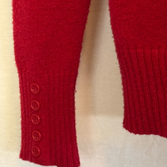 C-27 St. John’s Bay Red Long Sleeve PulloverSweater Size‎ M - Picture 9 of 16